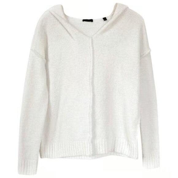 ATM Anthony Thomas Melillo Fleece Inside Out Hoodie White size Medium - Picture 2 of 10